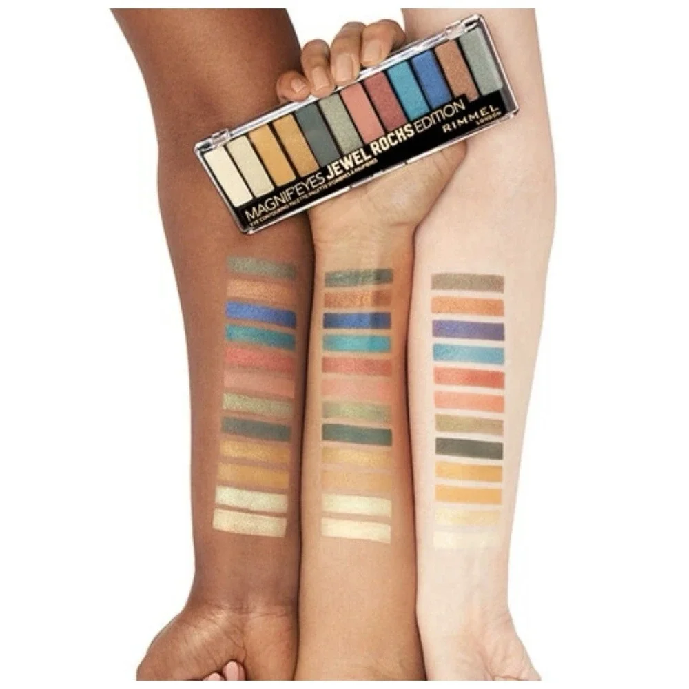 Rimmel Magnif'eyes Jewel Rocks Eyeshadow Palette Yellow Gold‎ Green